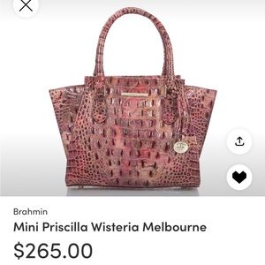 Brahmin Mini Priscilla in Wisteria Melbourne